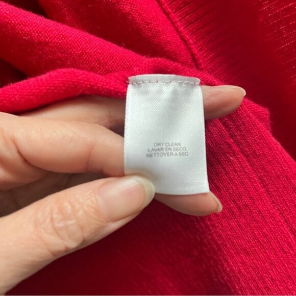 Jones New York Collection red cashmere sweaters cardigan Sz M - Picture 6 of 11